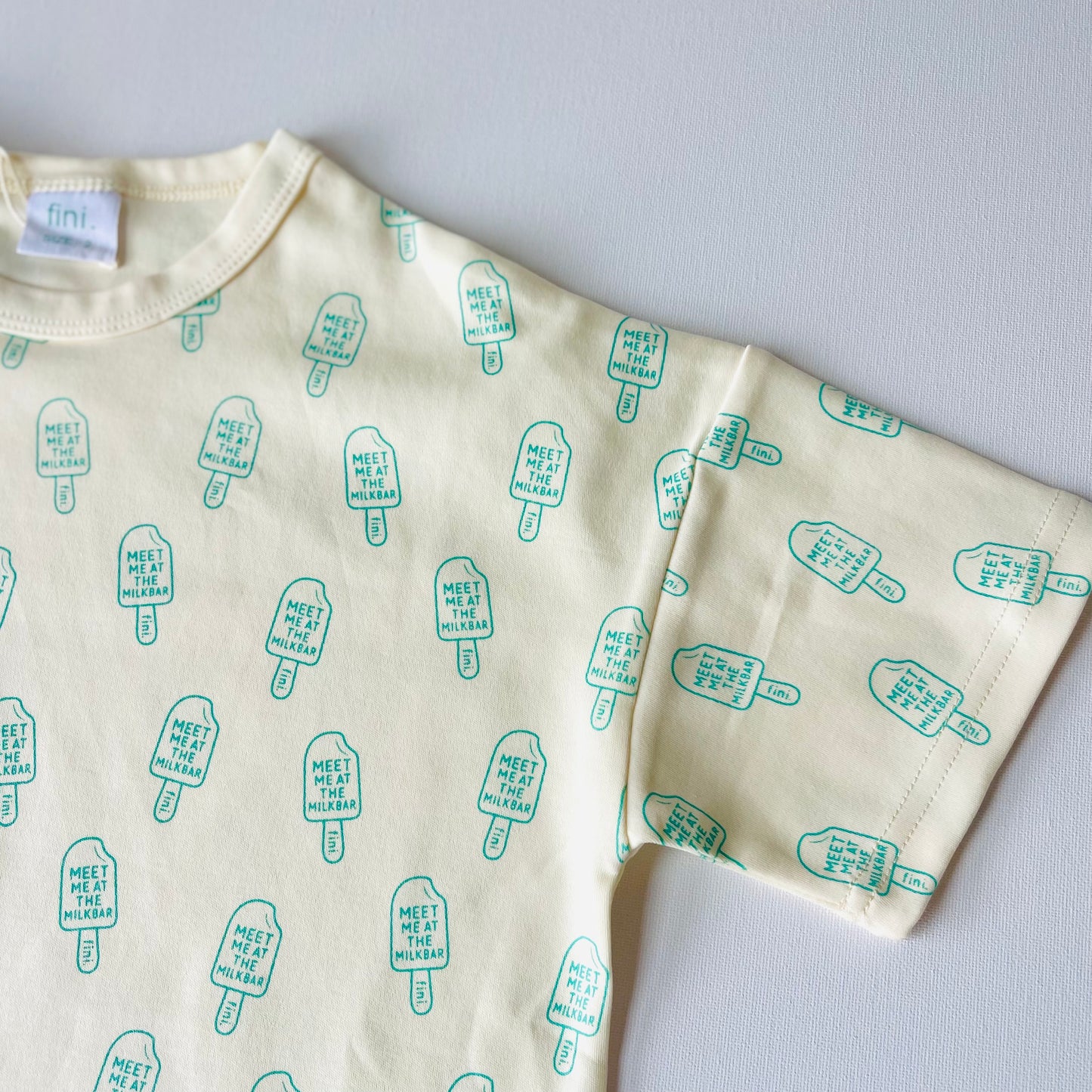 t-shirt | meet me at the milkbar | teal