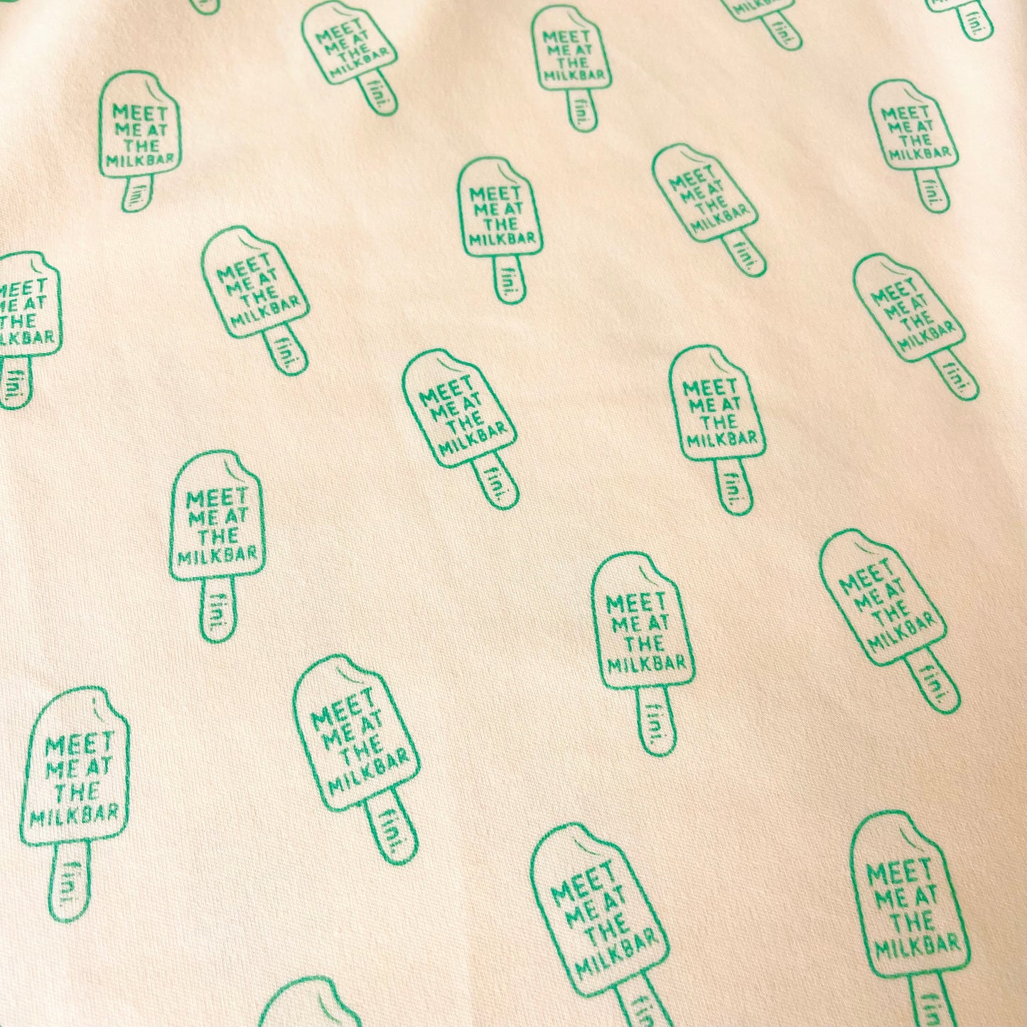t-shirt | meet me at the milkbar | teal