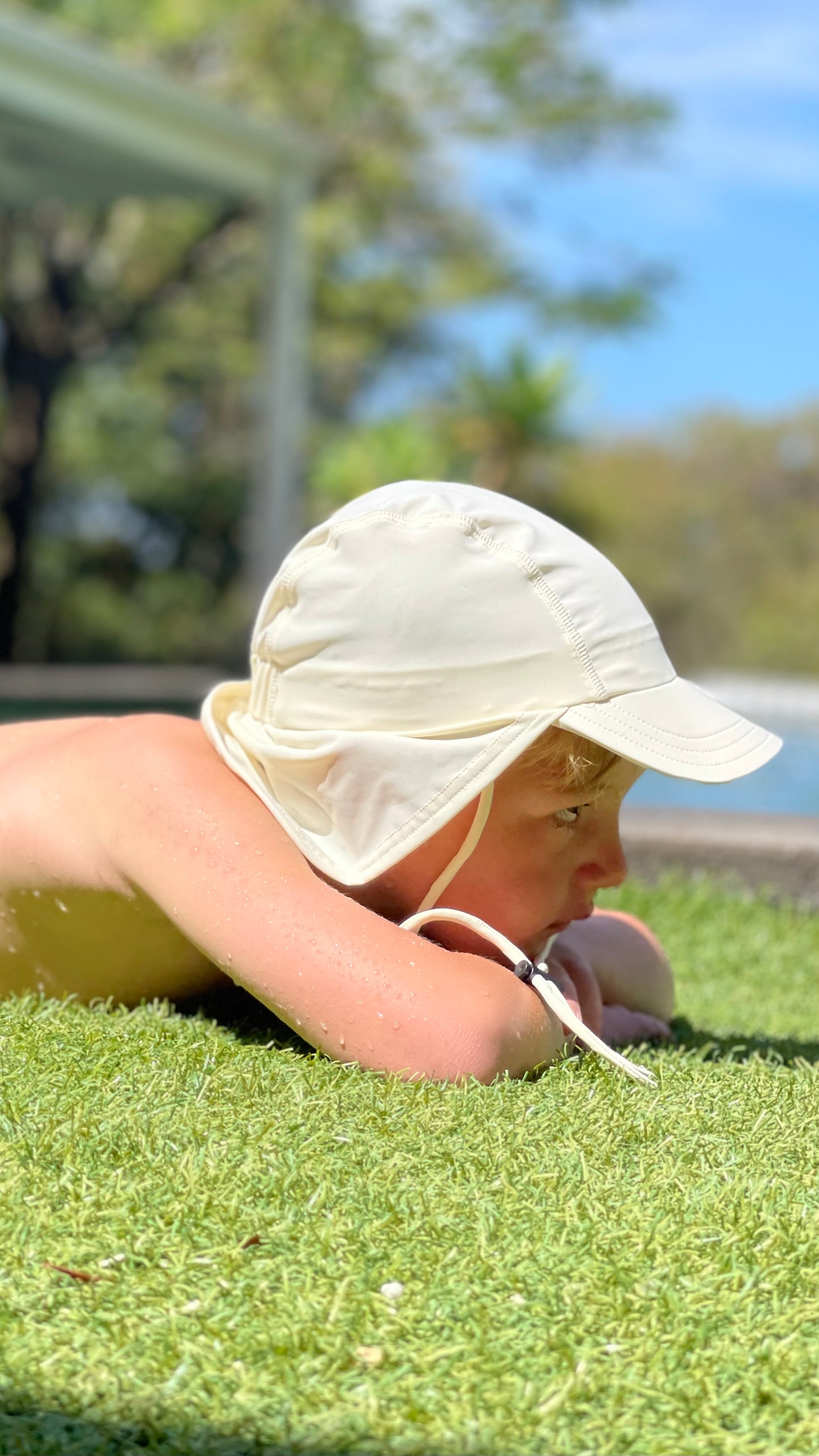 legionnaire hat | swim | cream