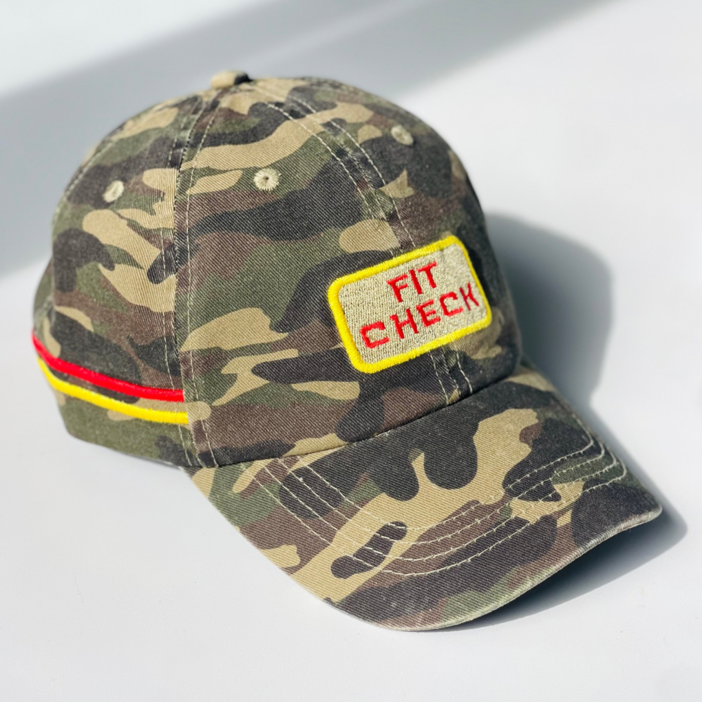 cap | fit check | camouflage