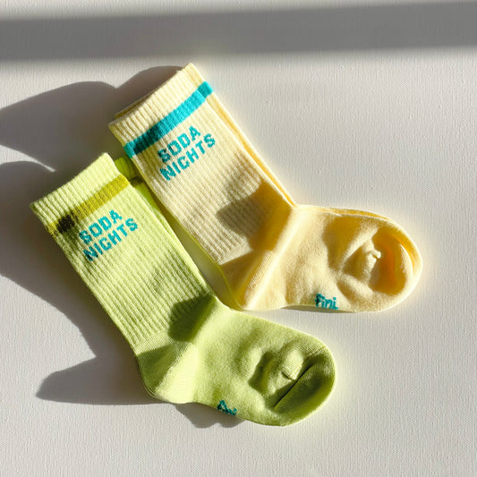 crew socks | soda nights | 2 pairs