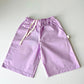relaxed wide-leg kids short pants mauve fini ages 2-5