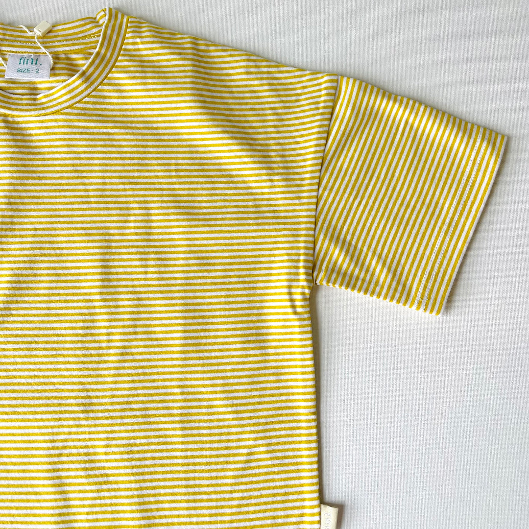 fini streetwear kids tee striped retro print comfy fit