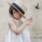 kids headwear straw boater hat ages 3-6 fini the label australia