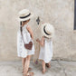 siblings wearing straw boater hat fini style statement