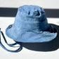 WS_available now_FINI. HAT: fini. boho hat - denim-fini. the label