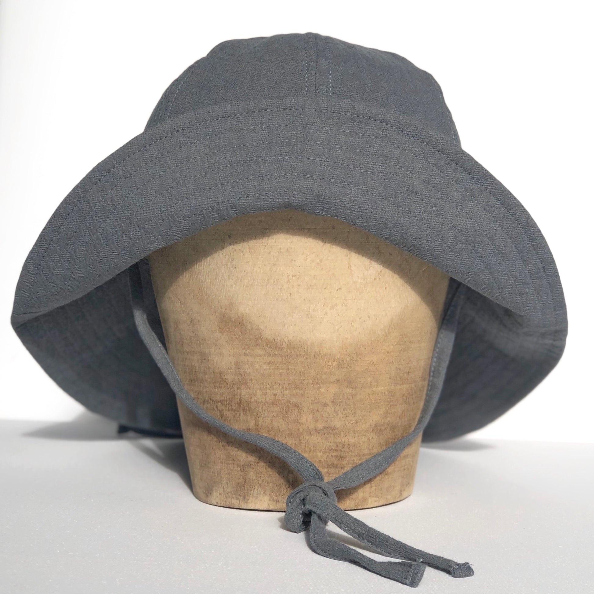 Grey floppy wool hat sales