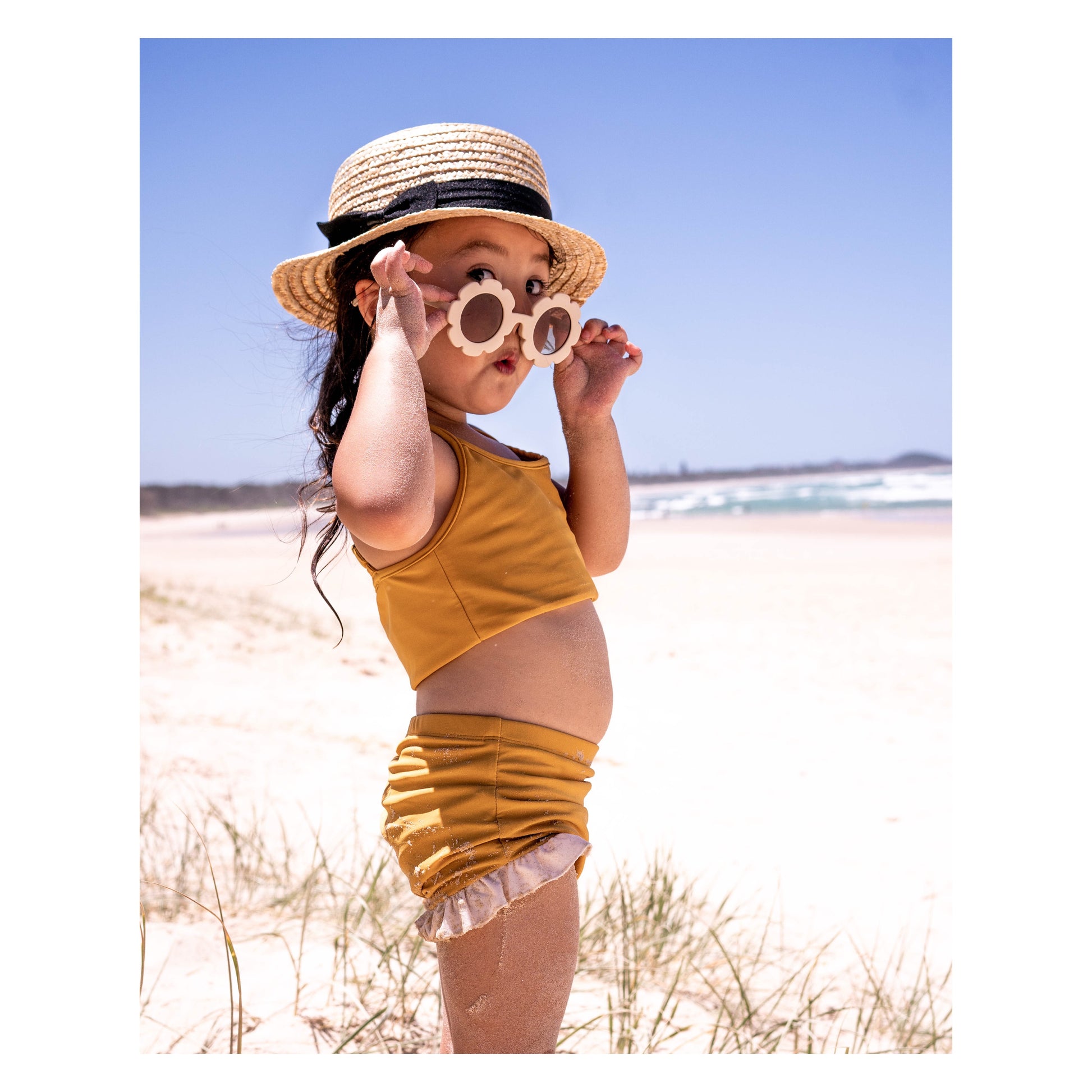 Girls top boater hat