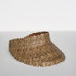 summer sun visor brown palm leaf child adult fini premium